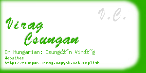 virag csungan business card